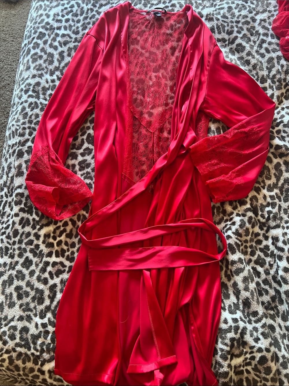 Victorias Secret Long Red Robe